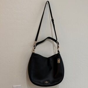 Coach Black Leather Shoulder Bag